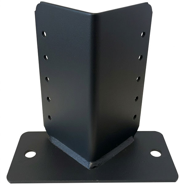 MINUTEX Angolare Portapilastri MM90X90X180X4 Base MM200X90X3 Grafite - MINUTEX - Immagine 2